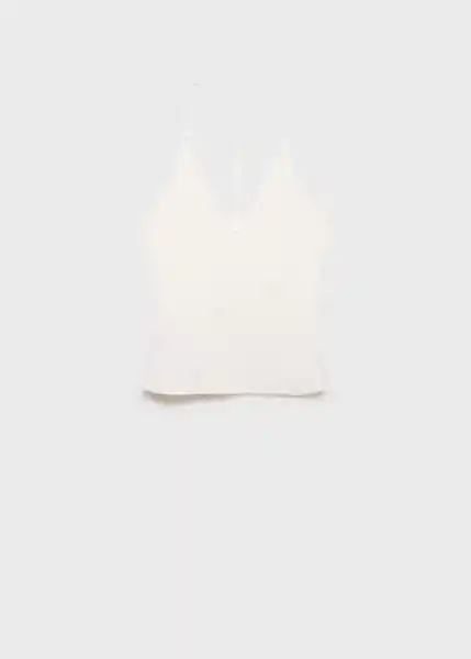 Top Bali Offwhite Talla XS Mujer Mango