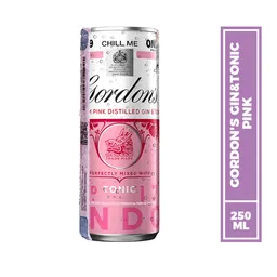 Coctel Gin Tonic Gordon'S Pink Listo Para Tomar 250ML