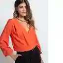 Camisa Nux Mujer Naranja Lirio Medio Talla S 412F333 Naf Naf