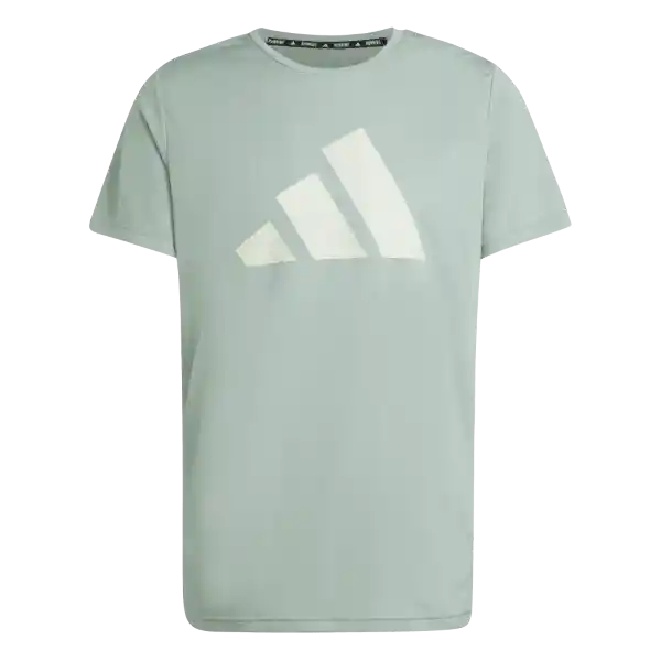 Adidas Camiseta Manga Corta Run it Tee Correr de Hombre Verde XL