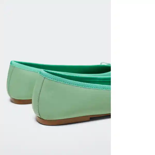 Zapato Paso Verde Pastel Talla 36 Mujer Mango