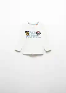 Camiseta Paw Twins Off White Talla 69 Niños Mango