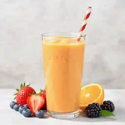 Jugos naturales en leche