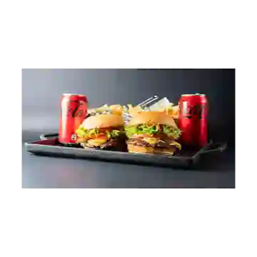 Hamburguesa 2x1 + Gaseosa
