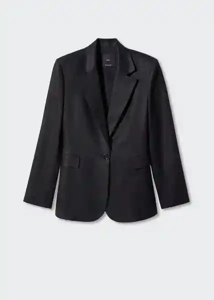 Blazer Americana Smart Negro Talla 18 Mujer Mango