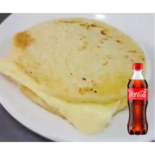 Combo Arepa Doble Queso + Coca Cola Original 400 ml