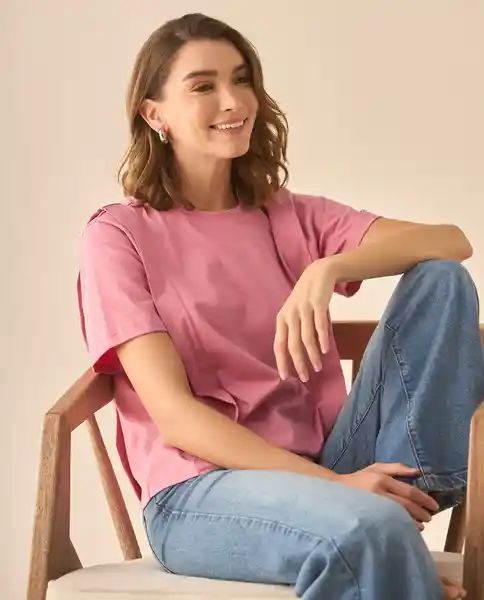 Camiseta Rosa Silvestre Medio Talla M 603G011 Esprit