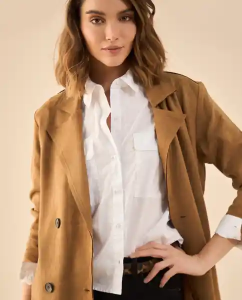 Camisa Blanco 0 Claro Talla L 612G014 Esprit