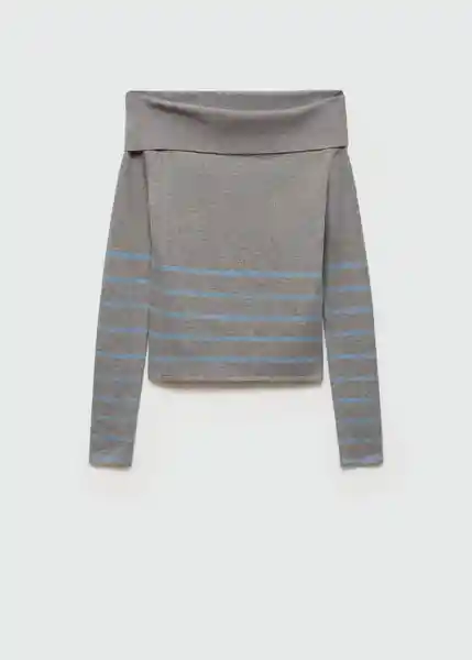 Jersey Isa Gris Talla 18 Niñas Mango