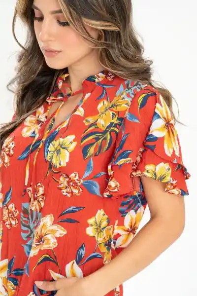 Blusa Mahala Color Rojo Persa Talla M Ragged