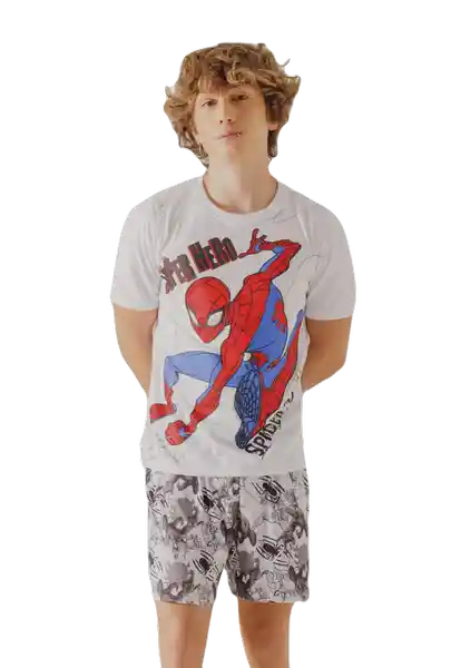 Pijama Camiseta Manga Corta y Pantalón Corto Estampado 2 T. 12