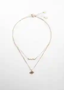 Collar Bico Oro Talla 99 Mujer Mango