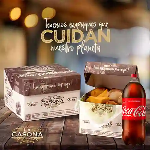 Combo Caja X 30 Empanadas +Cocacola Orig 3 l
