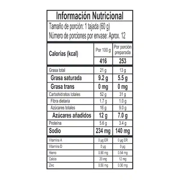 Levapan Mezcla Torta Casera Mantecada