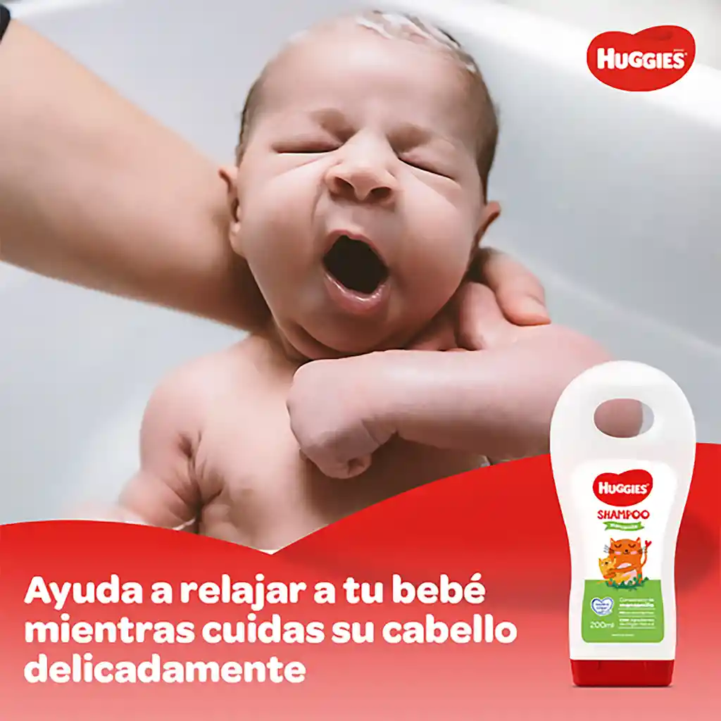 Huggies Shampoo para Bebés Líquido con Manzanilla