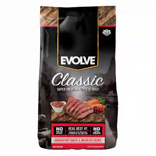 Evolve Alimento Para Perro Adulto Carne y Cebada 15 Lb