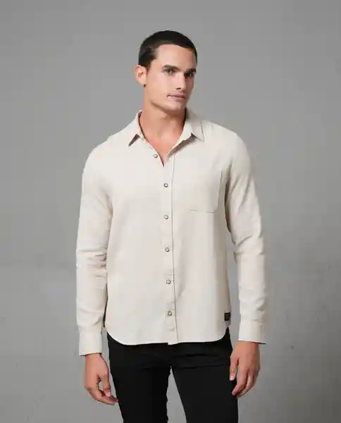 Camisa Hombre Beige XXL 112 G100_BEI161108 Rifle