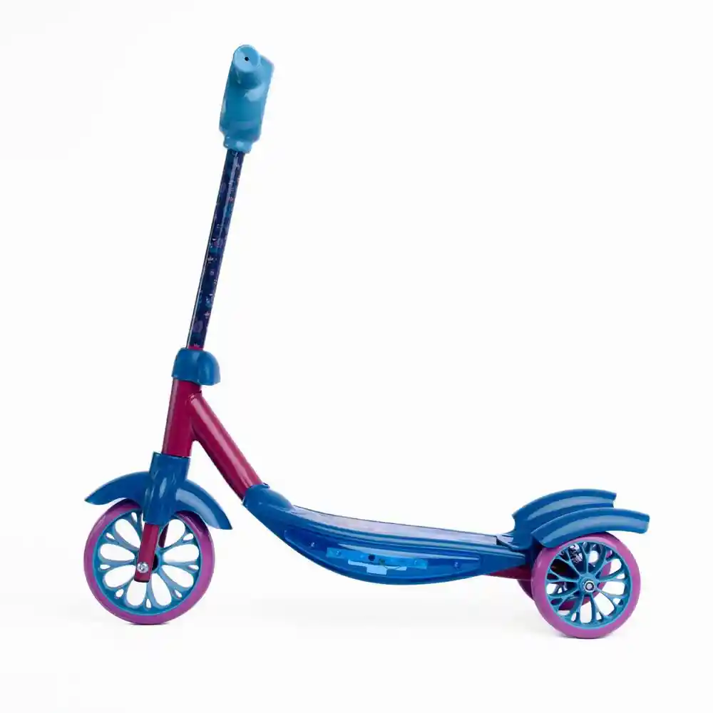Patineta Infantil Frozen Azul Con Luces 3ruedas Frozen Zs15957