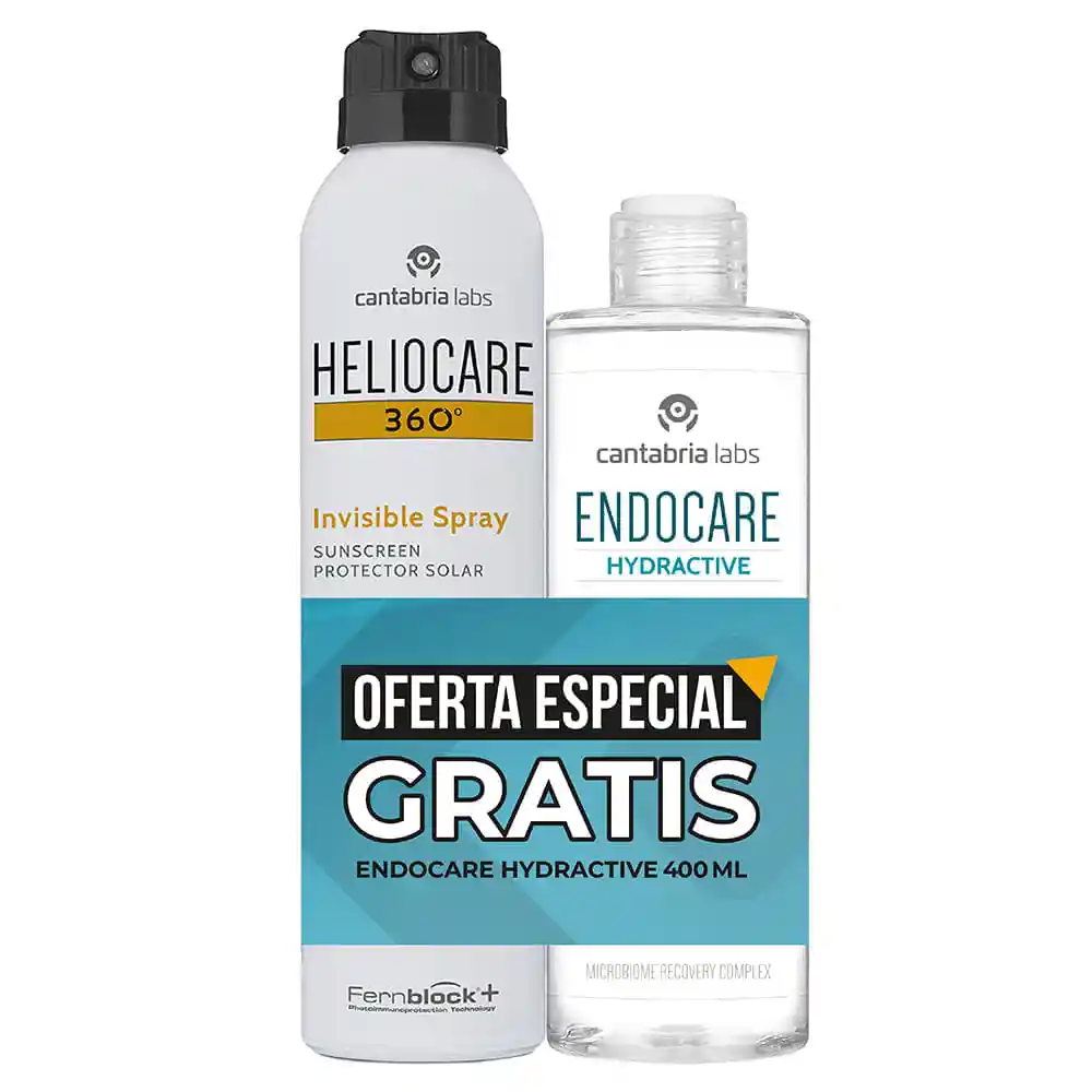 Heliocare Kit Heliocare Invisible + Hydractive Agua Micelar