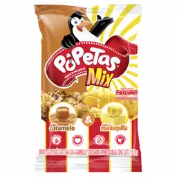 Popetas Crispetas Mix Sabor Caramelo y Mantequilla