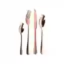 Juego 24 Pzs Cubierto Acero Inoxidable Capri Copper Kw Sm1441c