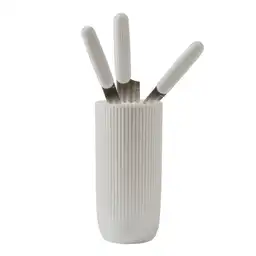 Setx3 Cuchillos + Taco Blanco Lines Bergner Bg39863gyk