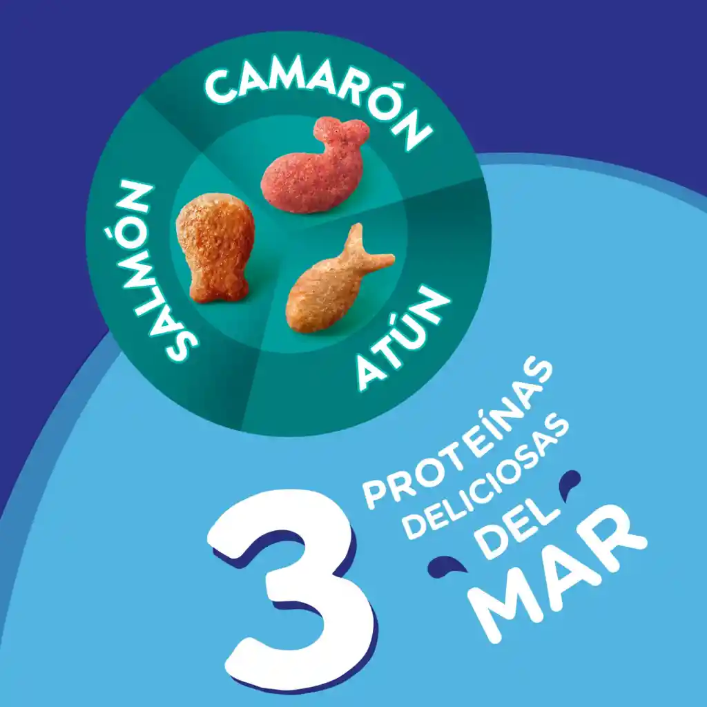 Comida para Gatos Purina Felix adulto Triple delicious mar x 1.5 kg