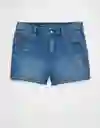Short Mujer Azul Talla: 2 8124471 American Eagle