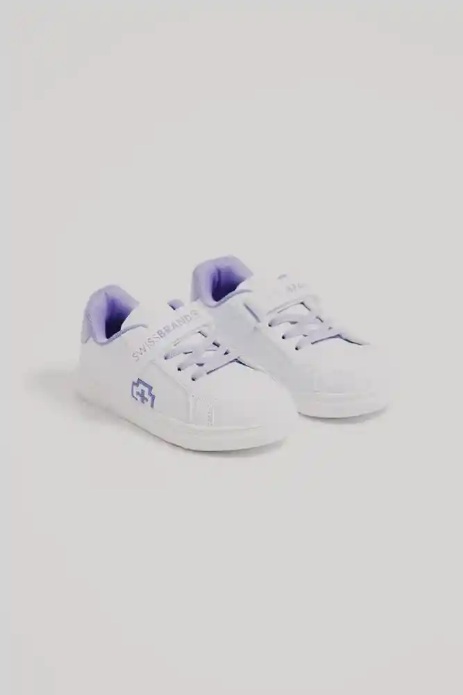 Tenis Para Niña 29-bco/morad