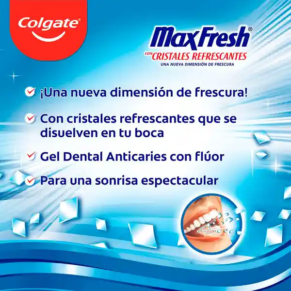 Colgate Pasta Dental Max Fresh Cristales Refrescantes
