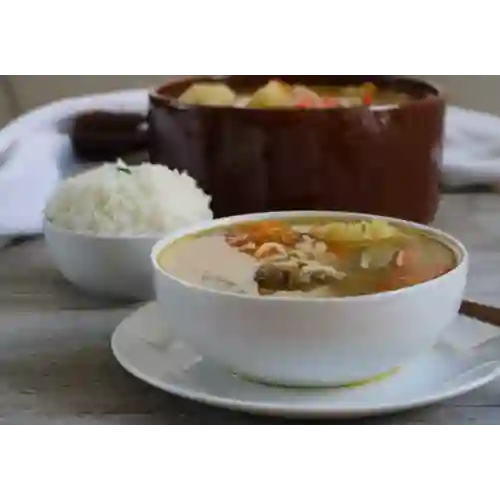 Sopa de Res + Porción de Arroz