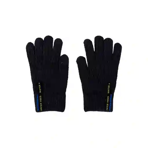 Guantes de Invierno Con Cierre Gris Miniso