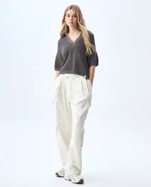 Camiseta Mujer Gris Talla M 601G010_GRI180601 Americanino