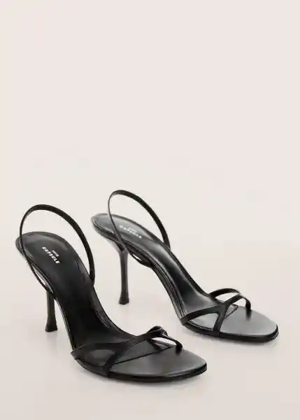 Sandalias Mika Negro Talla 39 Mujer Mango
