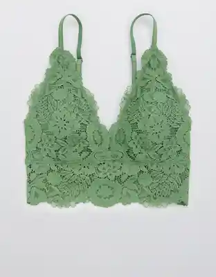 American Eagle Bralette Country Plunge Verde Orgánico Small 3151