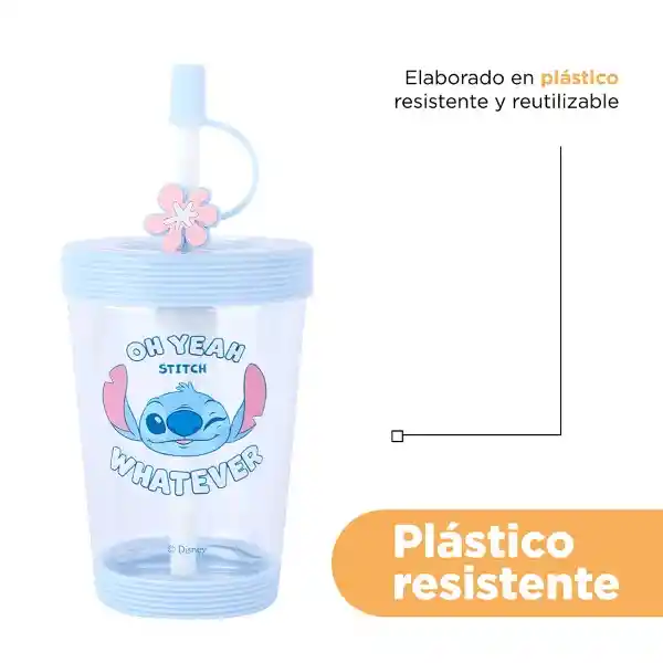 Disney Vaso Plástico Série Lilo & Stitch Azul 535 mL