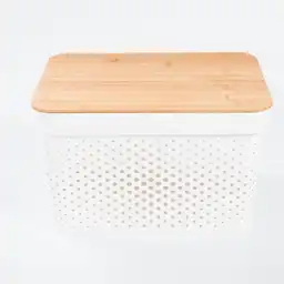 Caja Tapa Madera de 18 L TG51195M Finlandek