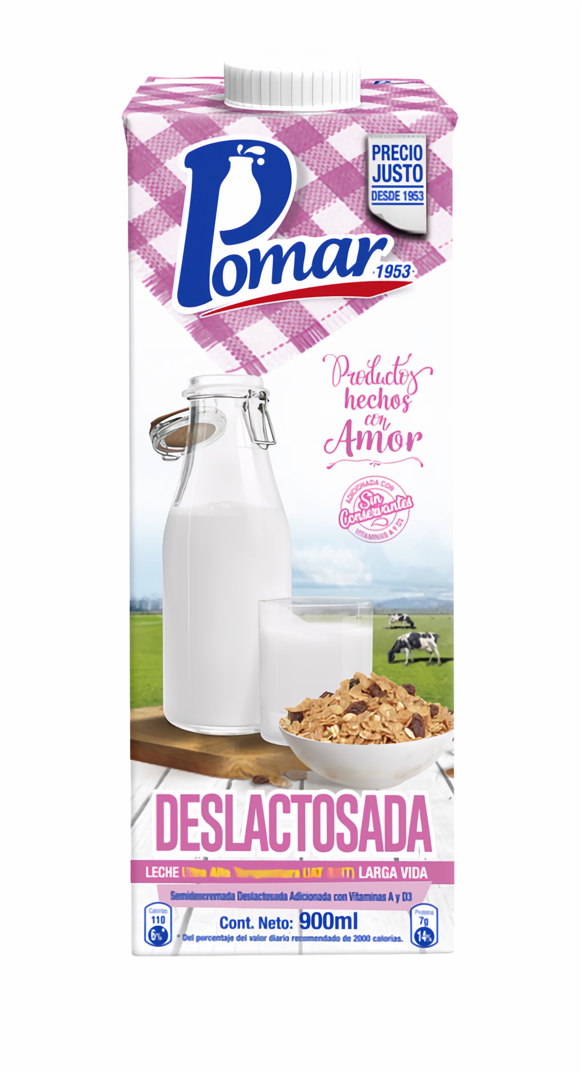 Pomar Leche Deslactosada 900 ml