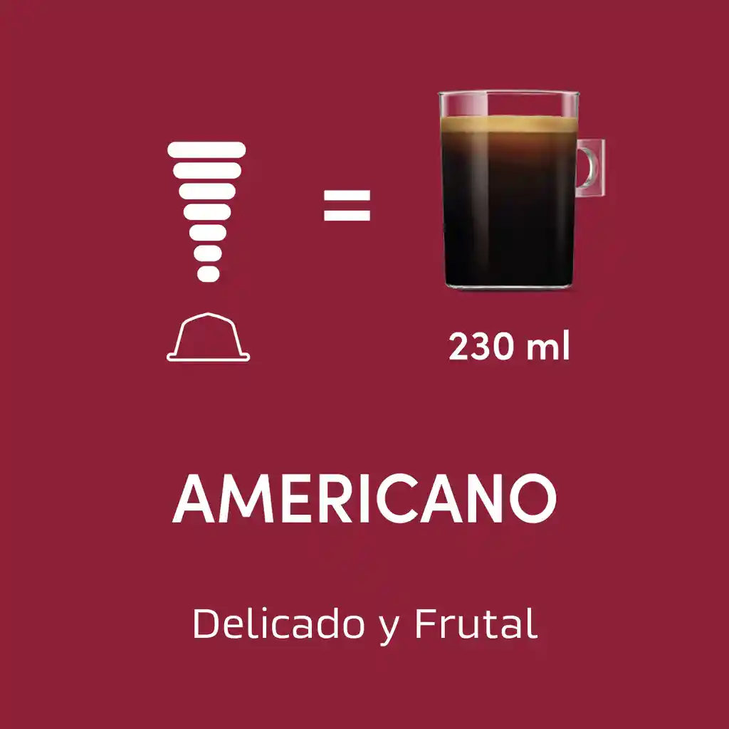 Cápsulas de Café NESCAFÉ DOLCE GUSTO Americano x 80g