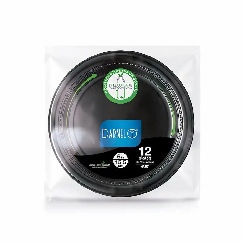 Darnel Plato 15.5 cm Negro