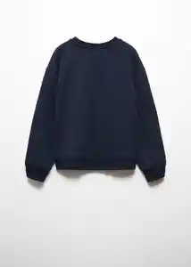 Buzo Sudadera Happy Navy Talla 12 Niñas Mango