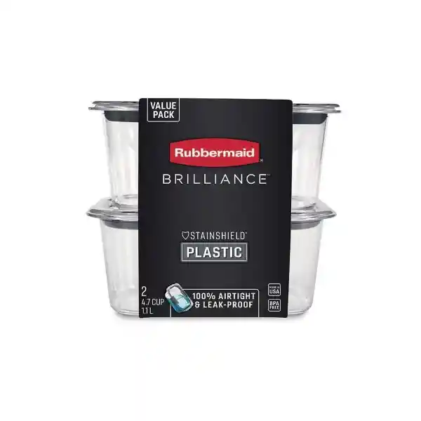 Recipientes Brilliance Set x 2 Rubbermaid 2031962