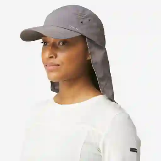 Gorra Protección Solar de Trekking Para Adulto Forclaz Trek 900 Gris