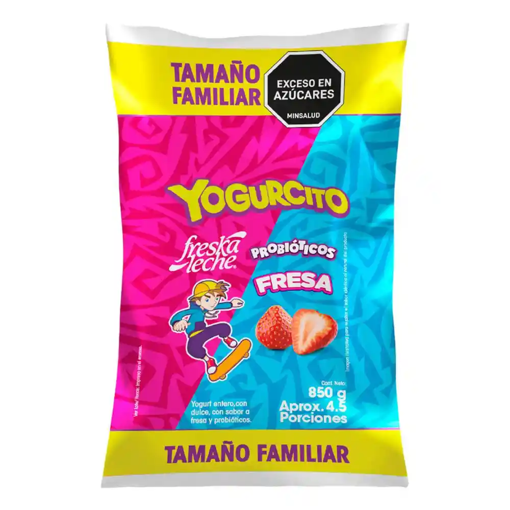 Yogurt Entero Dulce Fresa Freskaleche