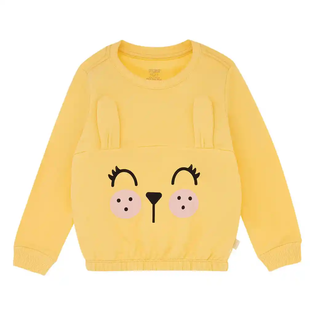 Buzo Cerrado Sin Capucha Con Personaje