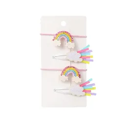 Set Hebillas Para Cabello Arcoiris Miniso