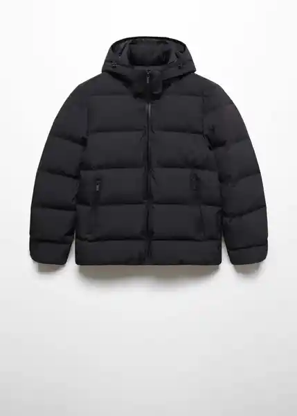 Abrigo Anorak Coli Negro Talla XXL Hombre Mango