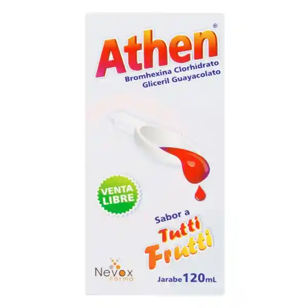 Athen Jarabe para la Tos Sabor a Tutti Frutti