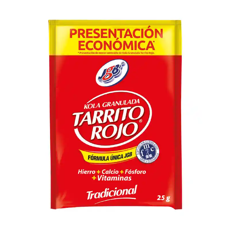 Tarrito Rojo Kola Granulada Tradicional