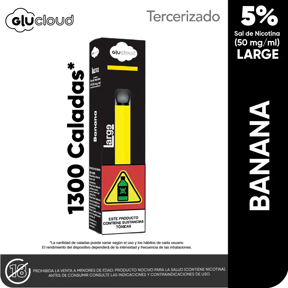 Vapeador Glucloud Banana Large
